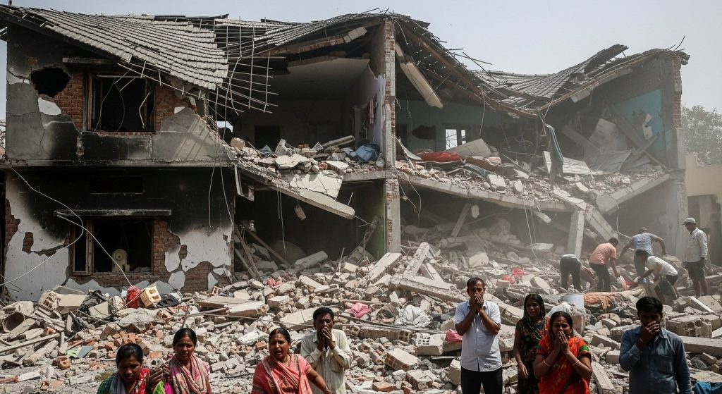 Massive Explosion in Fatehpur: Roof Blown Off, 2 Dead, 2 Seriously Injured; Panic Ensues!