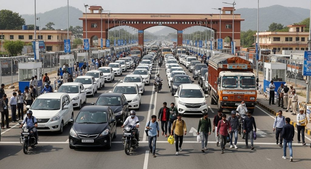 यूपी सीमा पर लौटी रौनक: Gen-Z प्रोटेस्ट के चार दिन बाद ट्रकों की कतारें खत्म, जानें कैसे बदले हालात