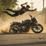 Dangerous Stunt's Horrific End: Boy Stunting on Bike in Heart-Stopping Accident, Video Goes Viral!