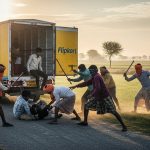 UP: Brave Villagers Foiled Flipkart Canter Robbery Plot!
