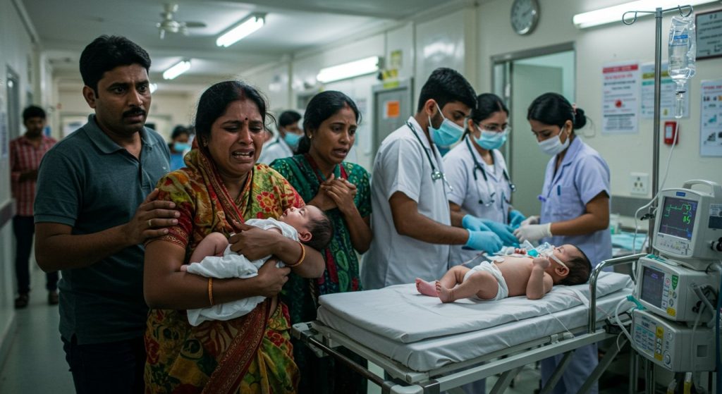 Infant forgot to breathe on its own, parents rushed to hospital; Here's how the doctor saved its life.