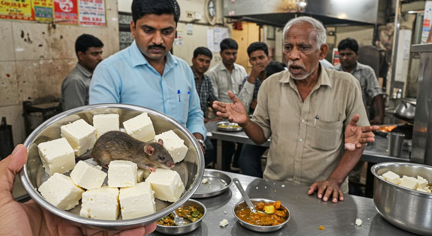 Budaun: Dead Rat Discovered in Dhaba's Paneer; Food Safety Team Collects Sample; Uproar