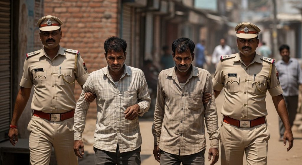 Two laborers arrested in Badaun for abusing Prime Minister and Chief Minister, sent to judicial custody.