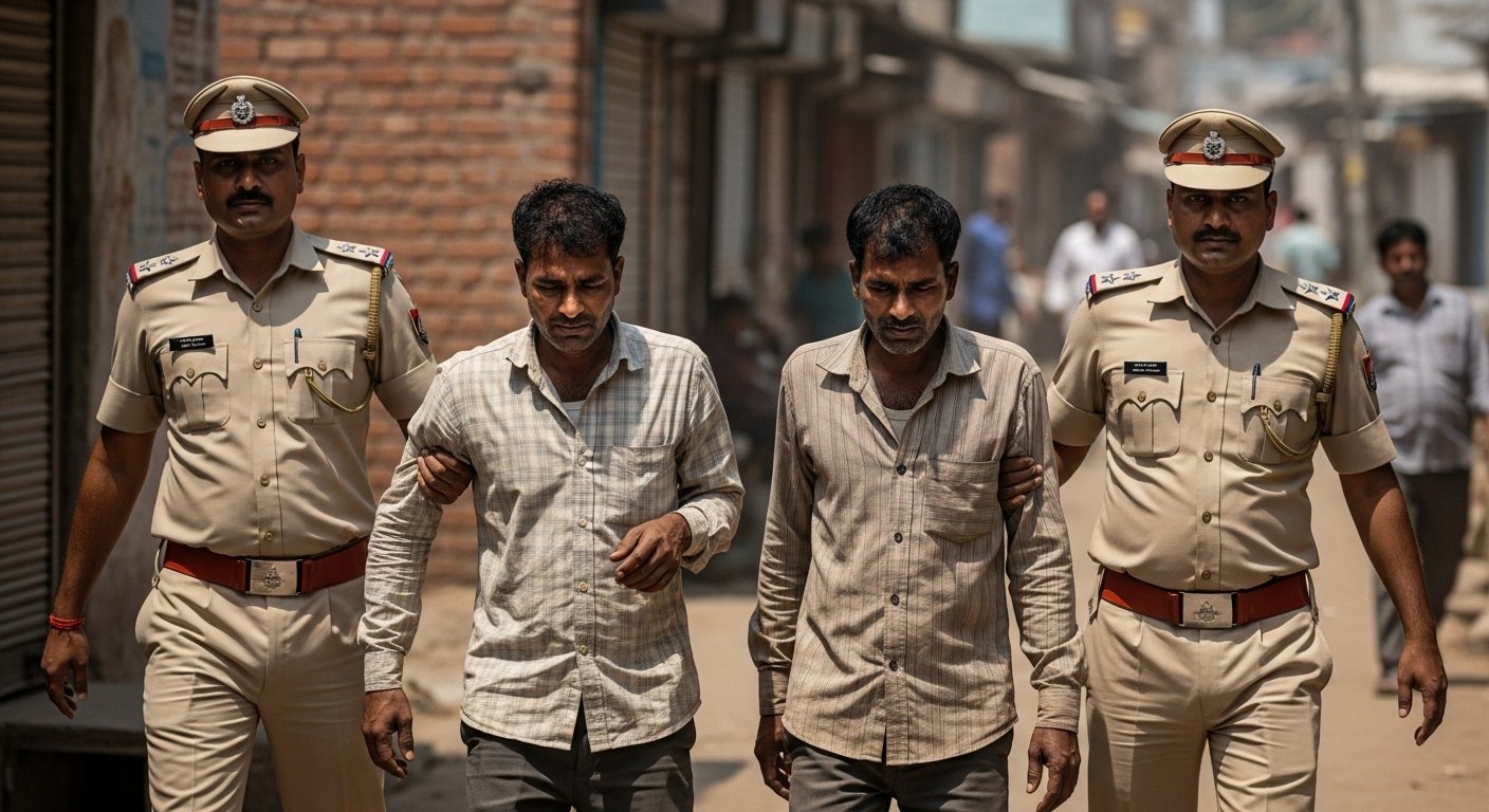 Two laborers arrested in Badaun for abusing Prime Minister and Chief Minister, sent to judicial custody.