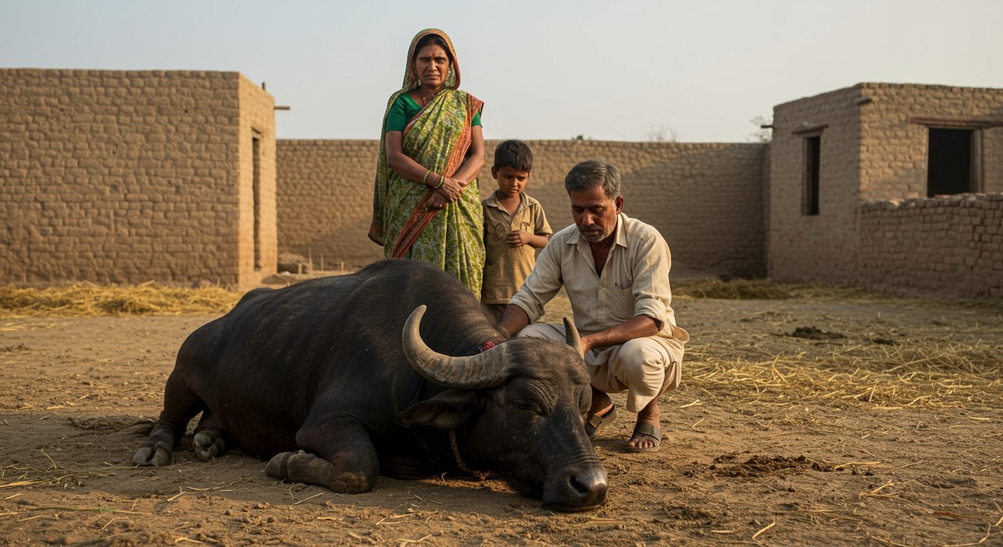 Buffalo Dies from Rabies in Budaun After Stray Dog Bite: Livestock Owner's Family Gripped by Panic Two Months Later
