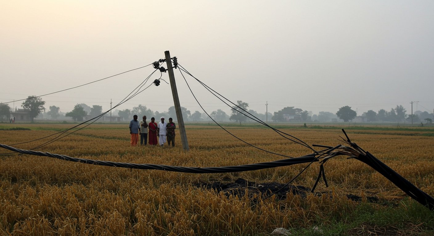 Tragic Accident in Badaun: Broken High-Tension Wire Falls in Field, Kills 12-Year-Old Child; Panic in Area