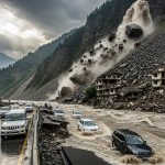 Two Buildings Collapsed in Kullu and Mandi: Cars Drove Amidst Falling Rocks From Hill; Beas Water On Chandigarh-Manali Fourlane