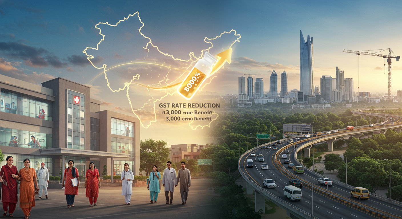 Big Boon for UP: Health and Infrastructure to Gain Rs 30,000 Crore from GST Rate Cuts!