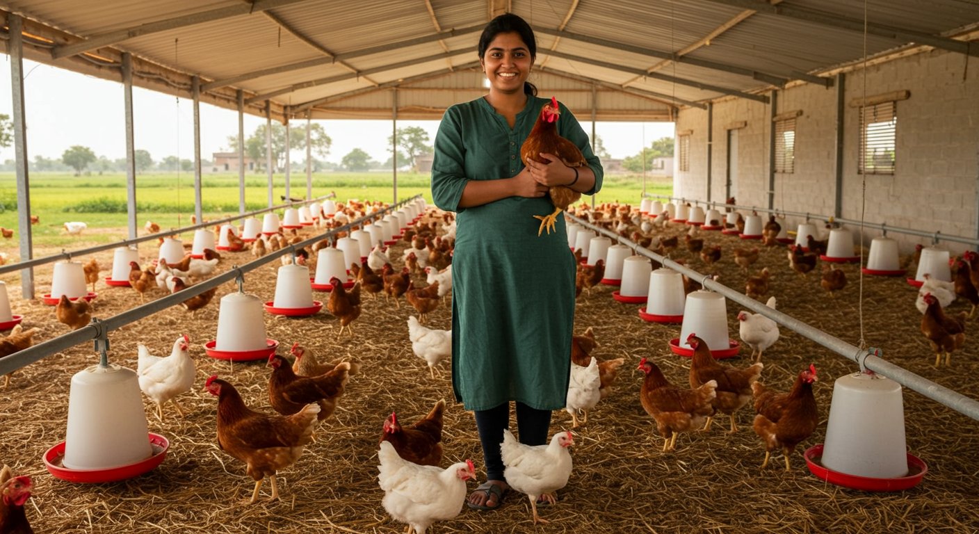 Abandoning carrot and radish farming, this girl is earning lakhs from raising chickens; you'll be stunned!
