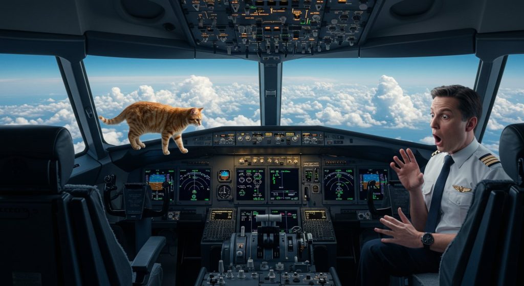 Cat Spotted Inside Plane Mid-Flight, Pilots Stunned; What Happened Next?