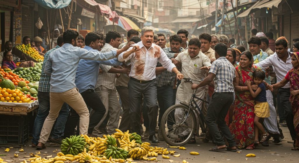 Violent Row Over Banana Prices in Chandauli: Lawyer and Family Beaten, FIR Against 25 Fruit Vendors