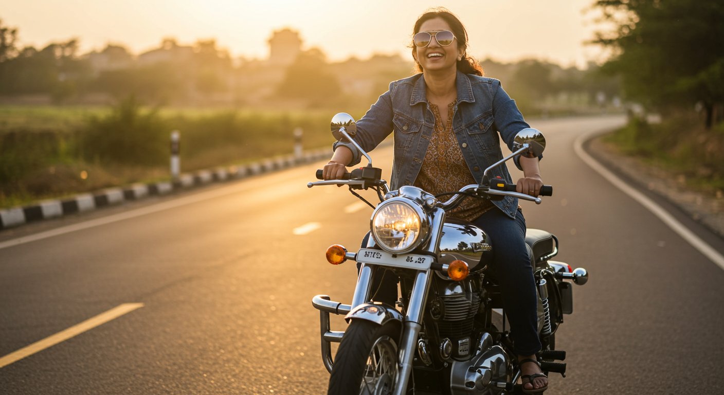 वायरल वीडियो: ‘बचपन ऐसा ही होना चाहिए!’ आंटी ने बाइक चलाकर दिखाया जबरदस्त स्वैग, लोग हुए दीवाने
