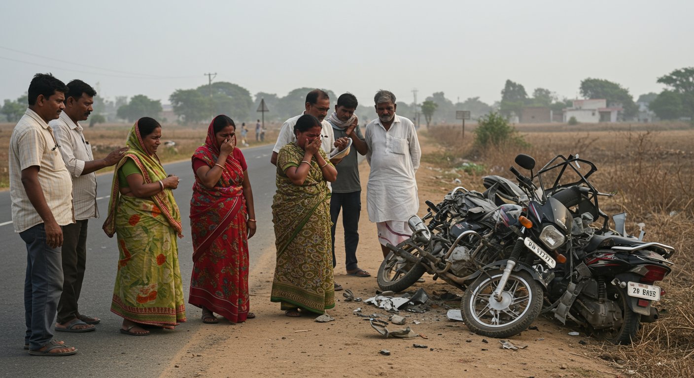 चित्रकूट में दर्दनाक सड़क हादसा: बाइक-स्कूटी की भीषण टक्कर में दो युवकों की मौत, परिवारों में मातम और गहरा सदमा