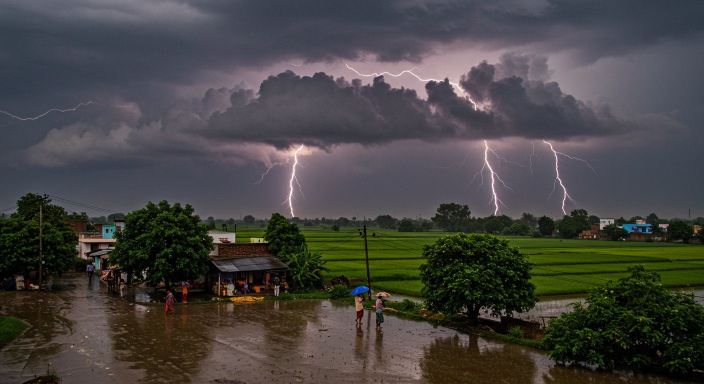 Heavy Rain Alert in UP: Thunderclouds To Roar Today in 22 Districts of Western Terai and South, Know What Are The Warnings!