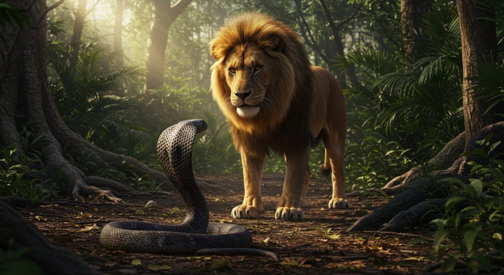 Who is the real king of the jungle? When a lion and a cobra had a fierce clash, see who won the battle!