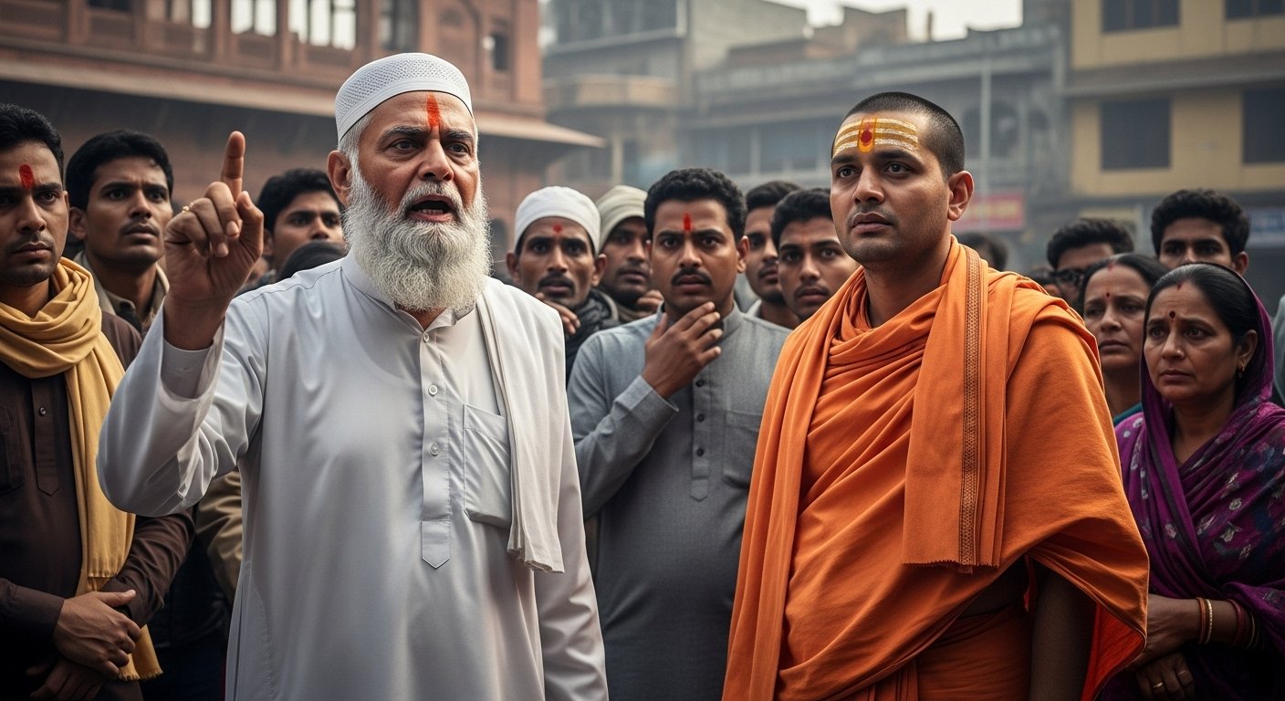 Maulana Shahabuddin Razvi's Controversial Statement in Bareilly: Called Dhirendra Shastri 'Descendant of Hazrat-e-Adam', Triggers Uproar