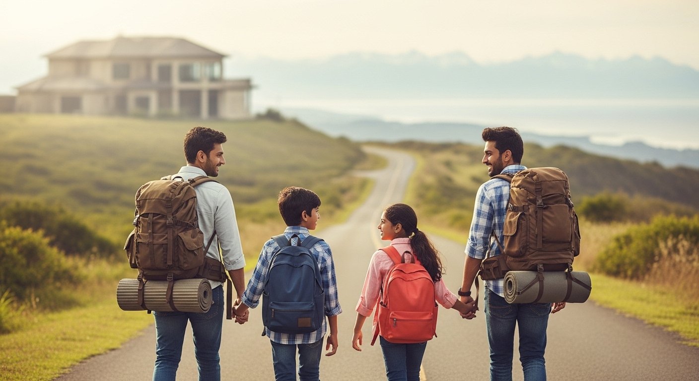 Leaving behind a monthly expense of 6 lakh, a family abandoned their home and is now traveling the world!