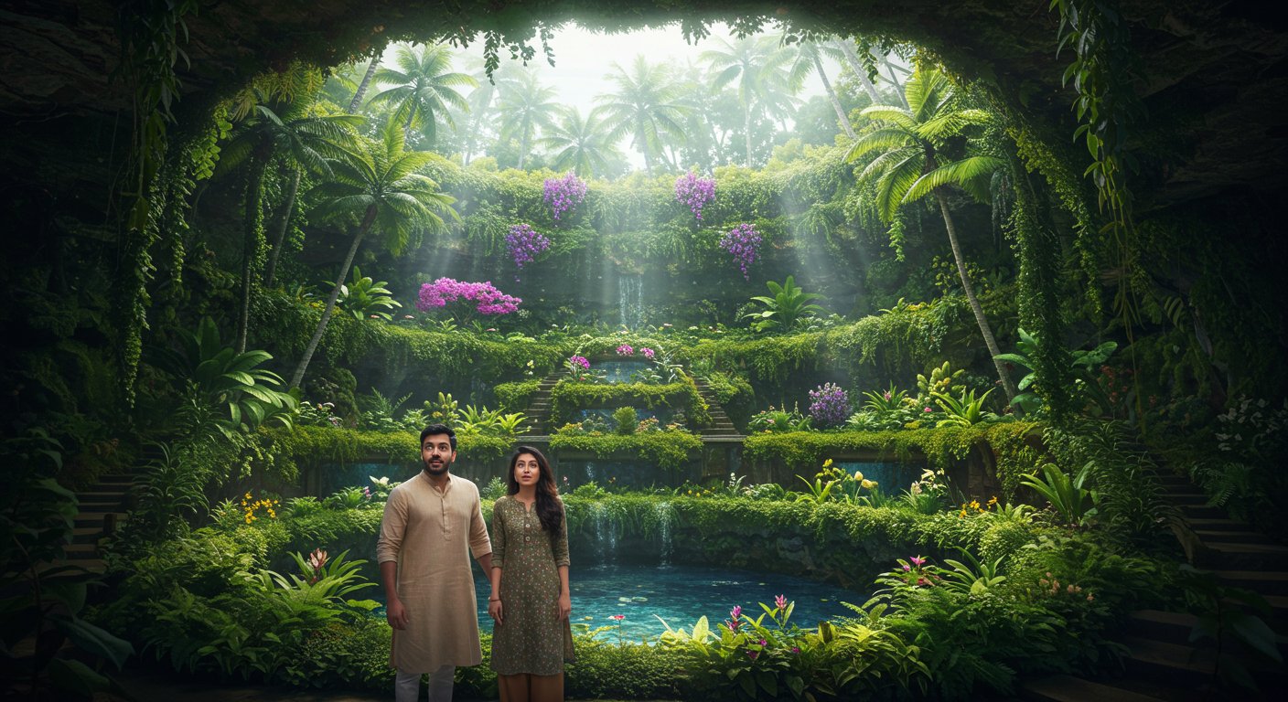 Couple Moves Into New House, Discovers Hidden Lush Slice Of Heaven Underground, Video Goes Viral