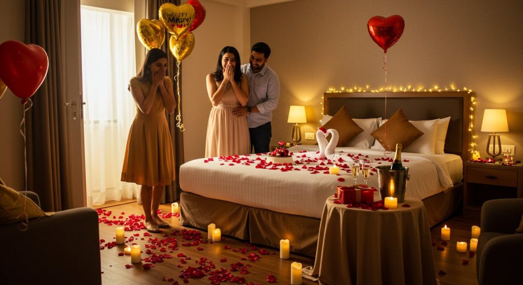 Husband Gives Unforgettable Hotel Surprise for Anniversary, Wife Ecstatic, Video Goes Viral.