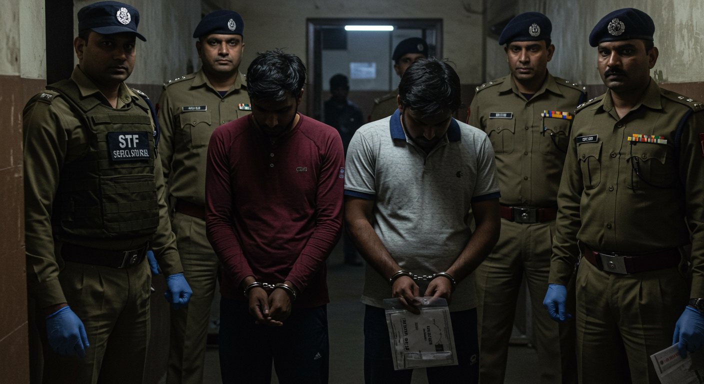यूपी एसटीएफ की बड़ी कामयाबी: पश्चिम बंगाल डकैती के सात करोड़ के दो लुटेरे गिरफ्तार