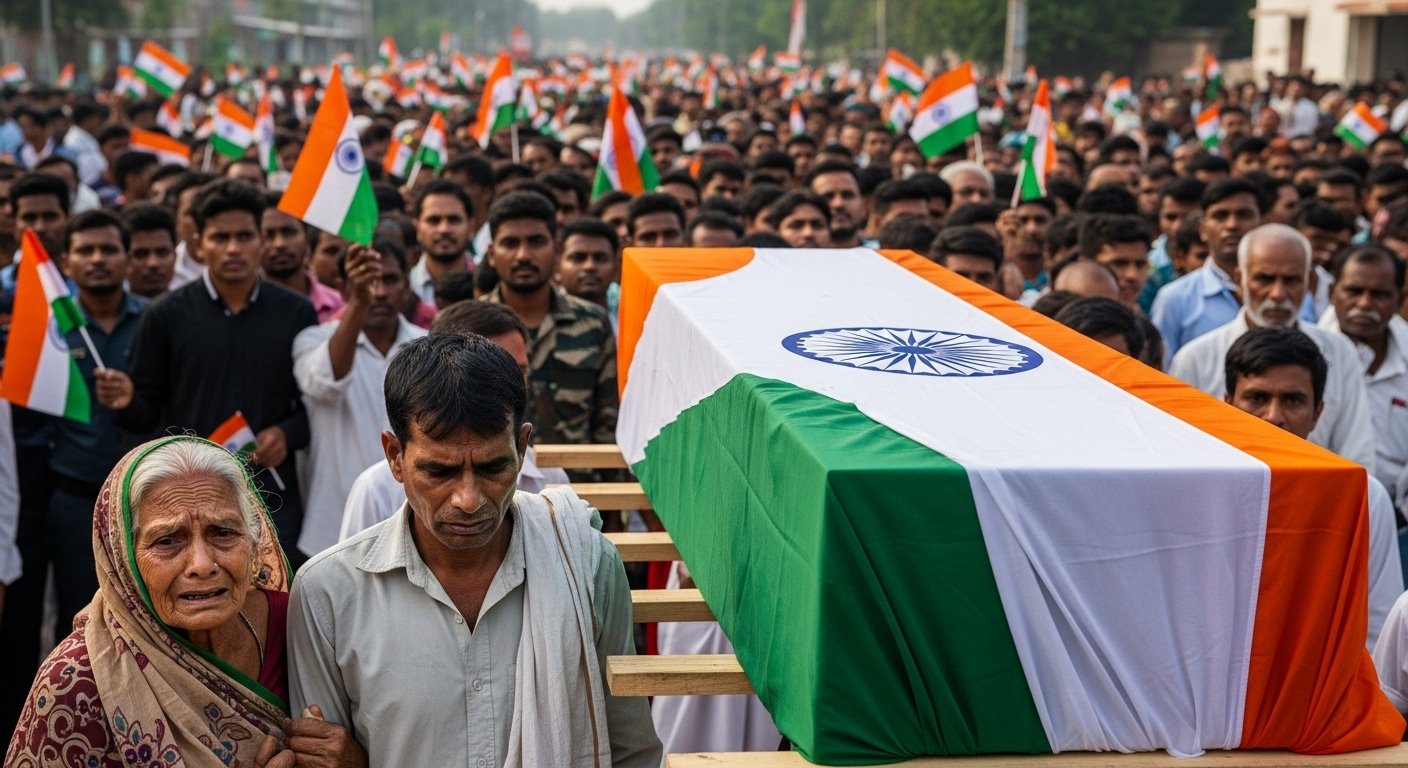 Kaithal: Martyred Lance Naik Accorded Final Farewell Wrapped in Tricolor; Huge Crowd Gathers, Rs 1 Crore and Government Job Announced for Kin