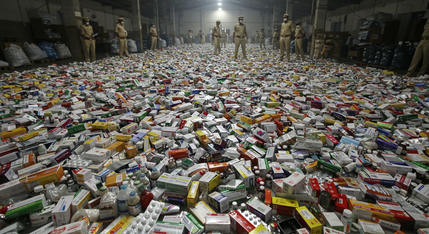 UP's 'Business of Death': 71 Crore Worth of Fake Medicines Seized; Poison Sold in the Name of Reputed Companies!