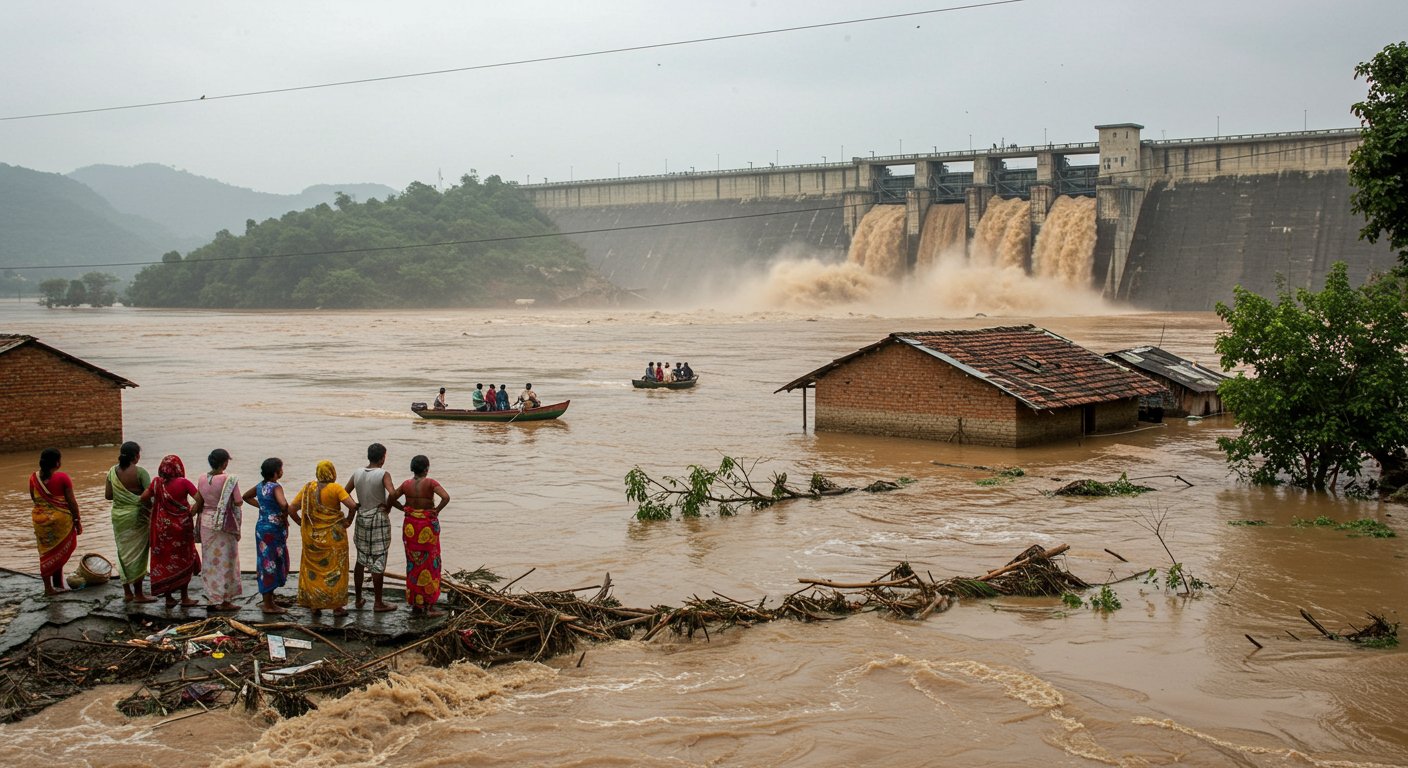 Dam breached in Chhattisgarh, 8 swept away, 4 bodies found; Punjab ravaged by floods.