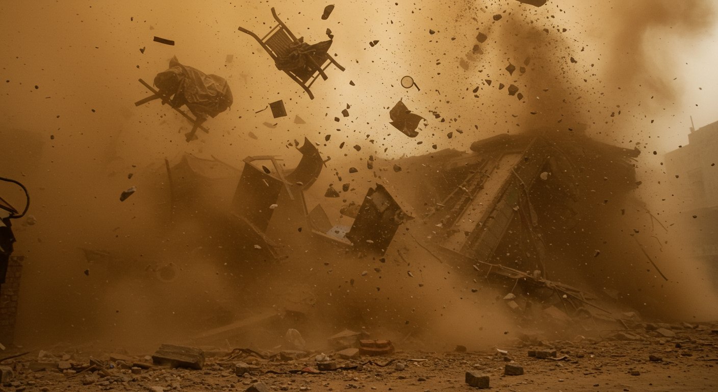 Devastating Blast in UP: House Blown Up, Darkness Fell, Debris Seen Flying in Air; Horrific Video Goes Viral
