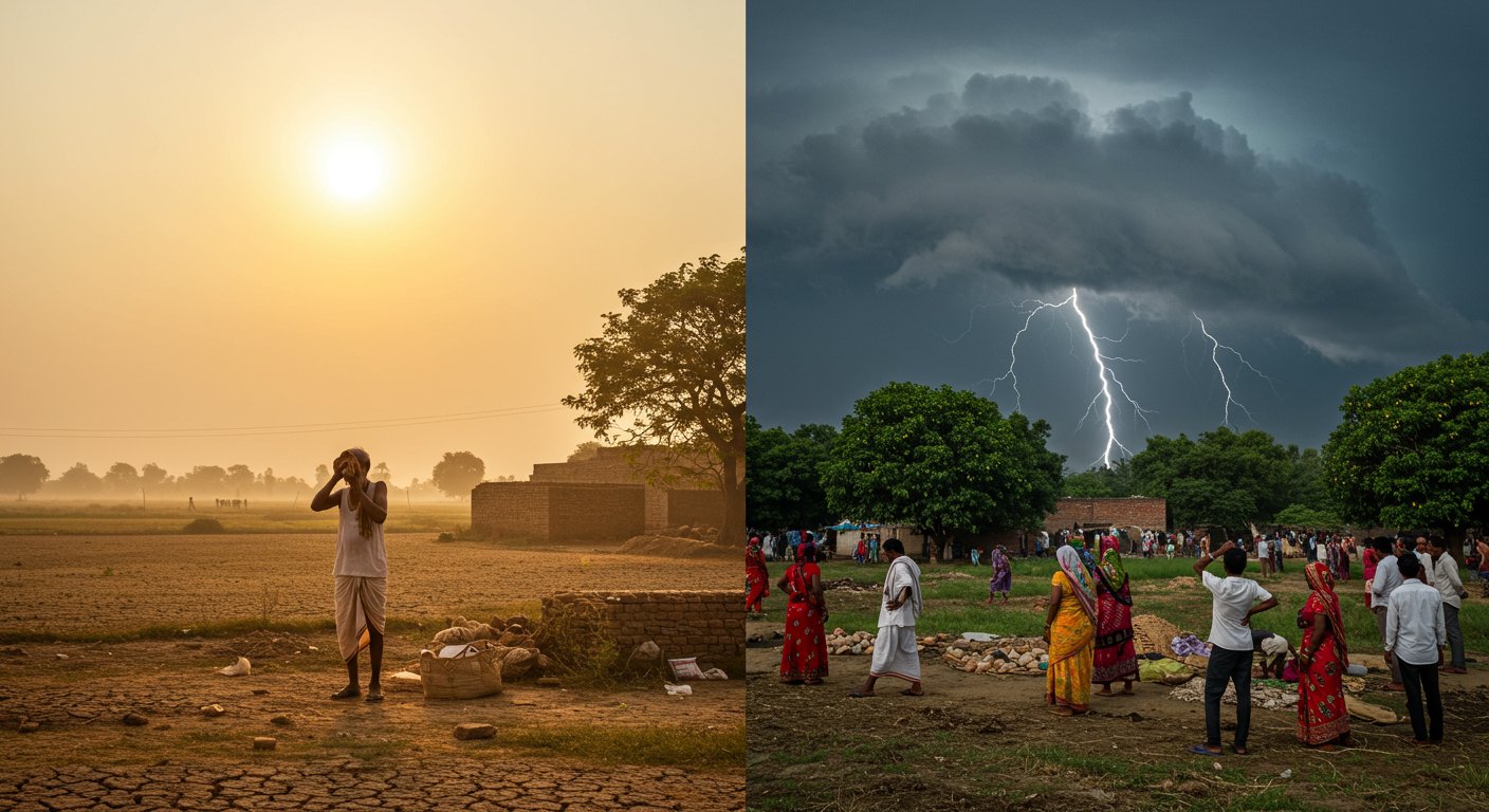 Severe heat and humidity to persist in UP for two more days; Heavy rain alert from Monday night; Special watch on these districts.