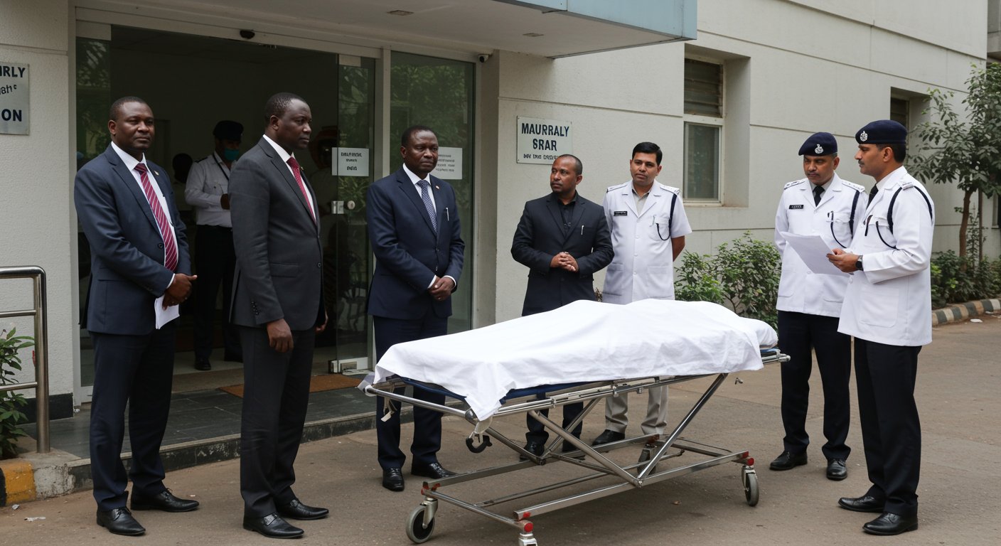 Post-mortem of Ugandan woman's naked body in Gurugram; handed over in embassy's presence.