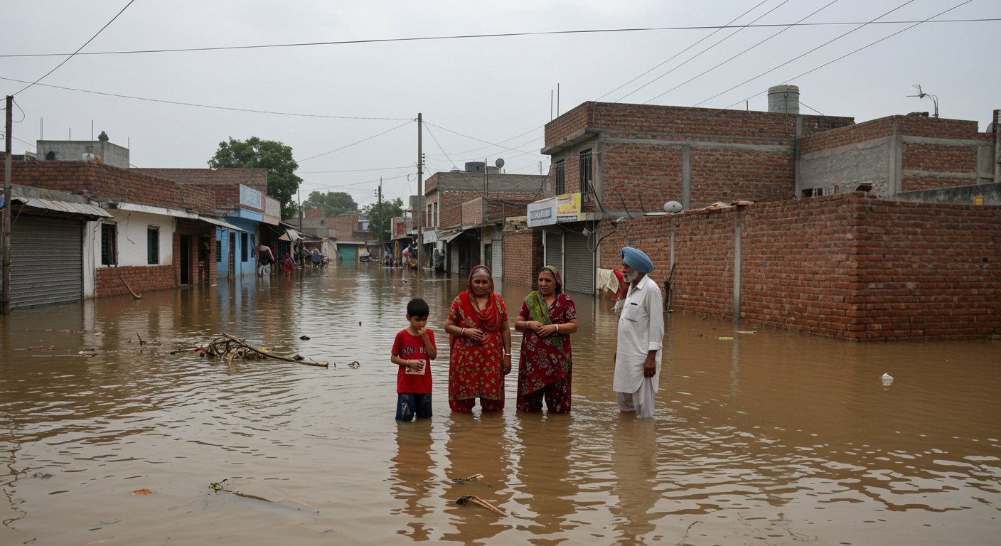 Ludhiana: Real Brothers Die by Electrocution; 9 Districts Flooded, Jalandhar on Alert; Shah Speaks to CM-Governor