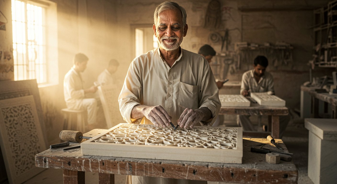 Relief soon for Agra's marble artisans? Finance Minister hints at GST cut.