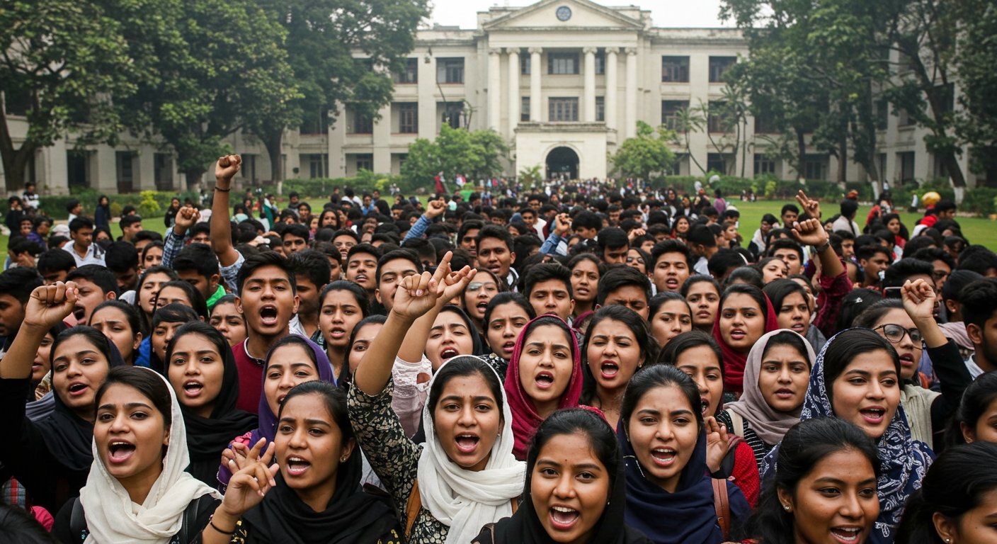 Hijab Debate Intensifies in Bangladesh: Dhaka University Students Stage Strong Protests, Pressure on Administration