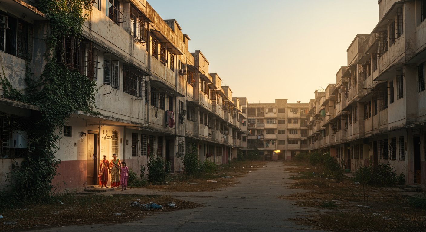Defiant Sole Family in Deserted Society: 'Won't Vacate Home, We'll Stay Here!'