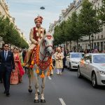 Indian Wedding Spectacle Abroad: Groom Arrives on Horseback, Followed by a Convoy of Luxury Cars; Video Goes Viral