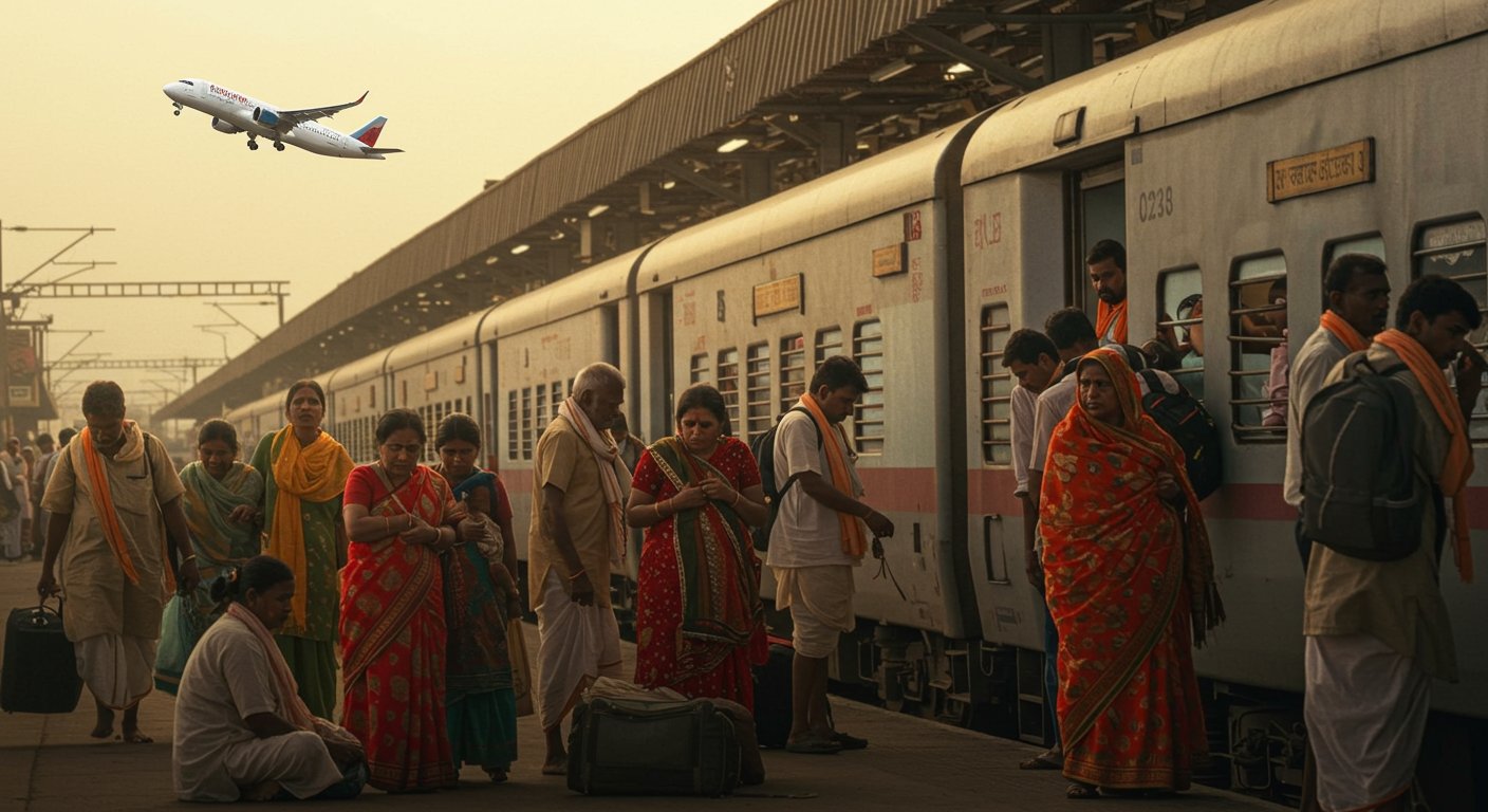 वैष्णो देवी यात्रा पर यूपी के श्रद्धालुओं को झटका: ट्रेनों में जगह नहीं, विमान किराया आसमान पर