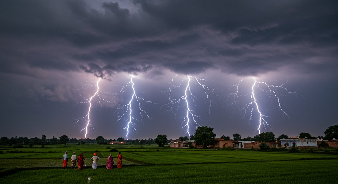 UP's Lightning Havoc: 80% Deaths in Purvanchal-Bundelkhand, Many Districts See No Fatalities - Shocking Report!