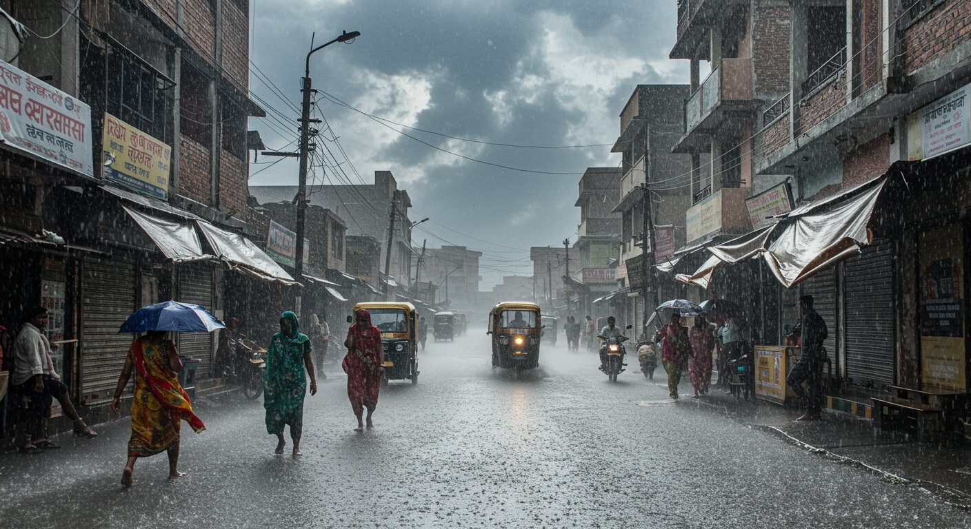 यूपी में भारी बारिश का अलर्ट! मंगलवार को पश्चिम और दक्षिण के 22 जिलों में मूसलाधार बरसात की चेतावनी