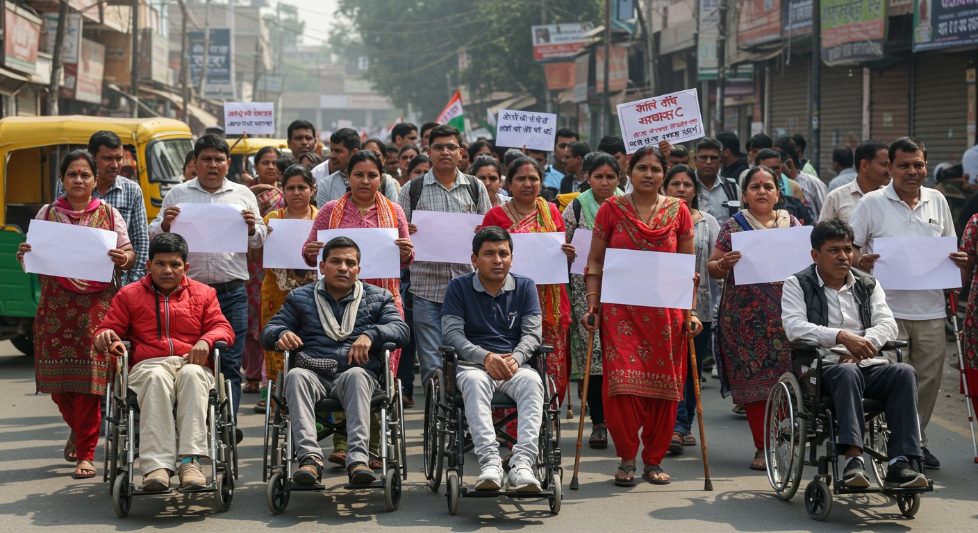 Major Announcement by Persons with Disabilities in UP: Will Take to the Streets, Declare - 'Only Received Assurances, Now We Will Claim Our Rights!'