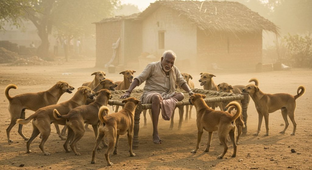 UP: Elderly Man Dragged From Cot, Mauled To Painful Death By Stray Dogs; Incident Sparks Panic