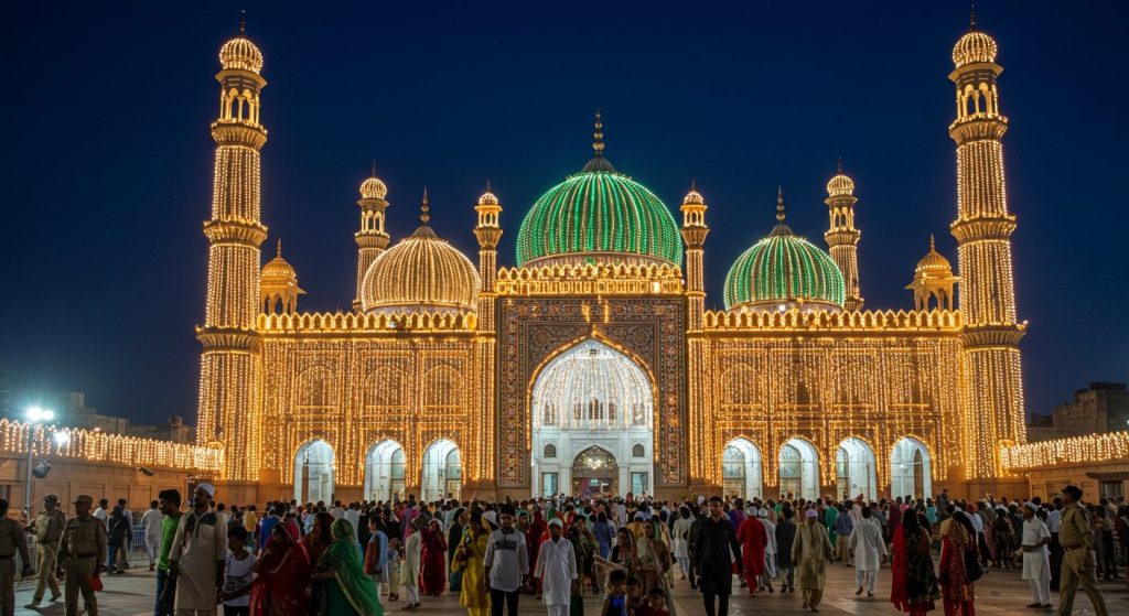Eid Milad-un-Nabi Celebrations: Moradabad Mosques Illuminated, Tight Security Arrangements, and Traffic Routes to Change From Tomorrow.