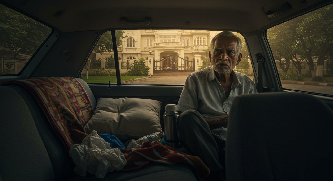 Divorce Shatters Life: Despite Owning a Multi-Crore Home, Elderly Man Forced to Live in Car!
