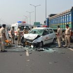 Tragic Accident on Agra-Lucknow Expressway: Five Injured in Car-Truck Collision, Two in Critical Condition