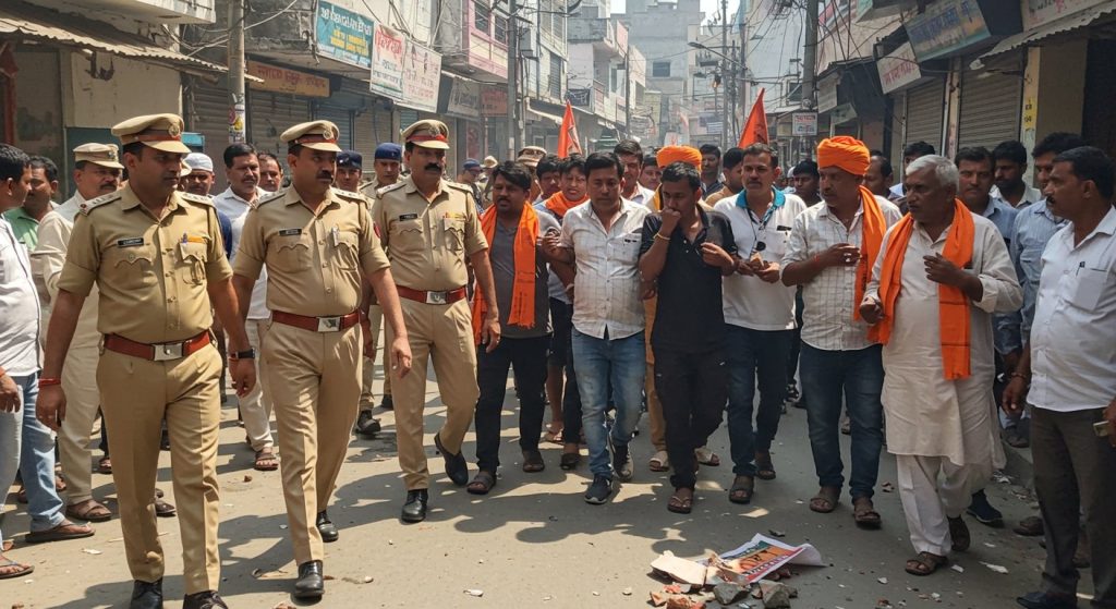 Stone-pelting on BJP workers in Etawah: 9 Congressmen jailed, 2 policemen suspended – Know the full story