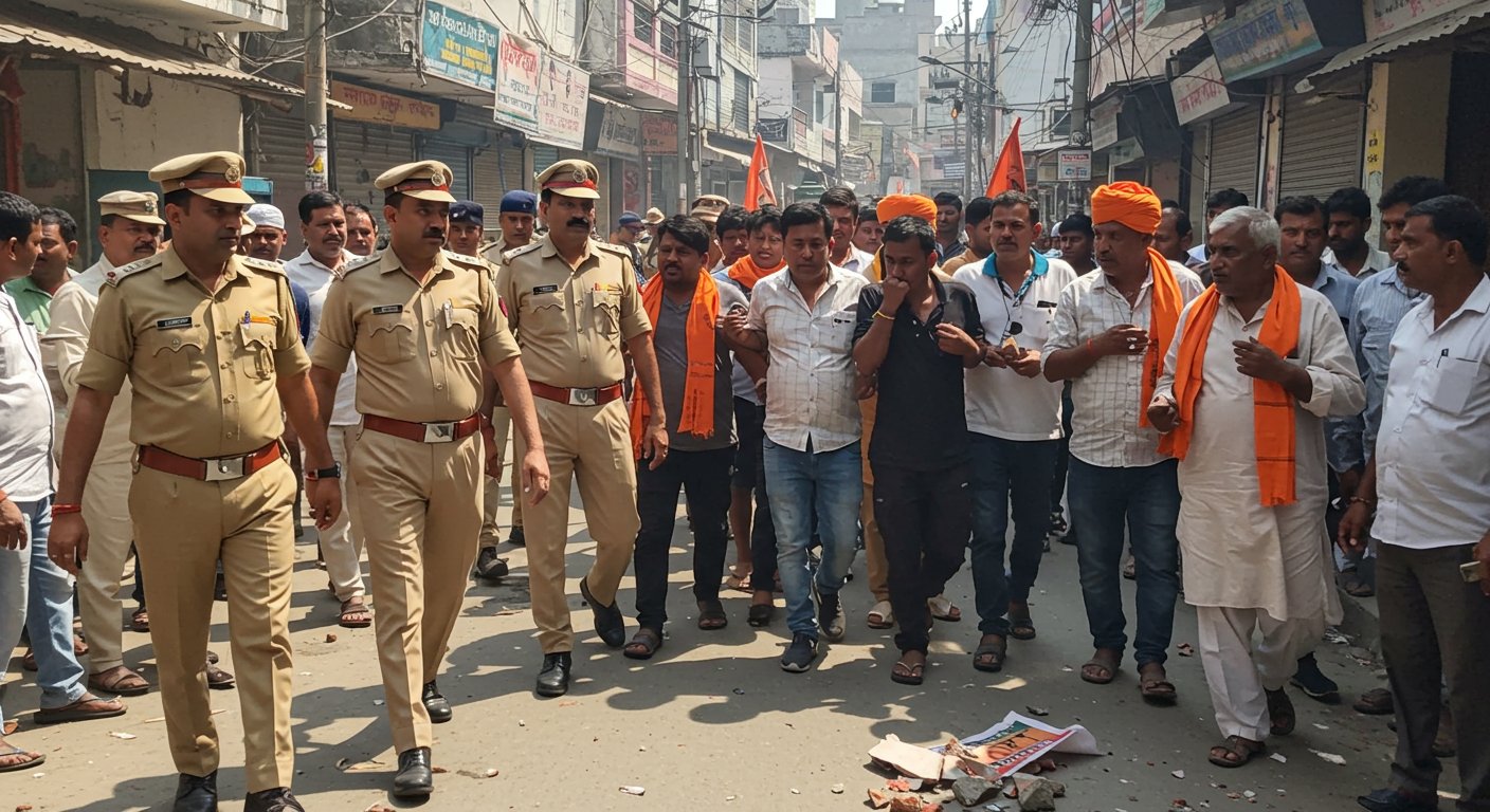 इटावा में भाजपाइयों पर पथराव: 9 कांग्रेसी जेल भेजे गए, 2 पुलिसकर्मी निलंबित – जानिए पूरा मामला
