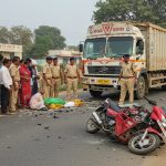 Horrifying Accident in Etawah: Container Truck Crushes Pregnant Moped Rider and Unborn Child to Death on Spot