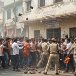 Political Turmoil in Etawah: Stone-pelting During Gherao at Congress Office, 8 Congressmen Arrested