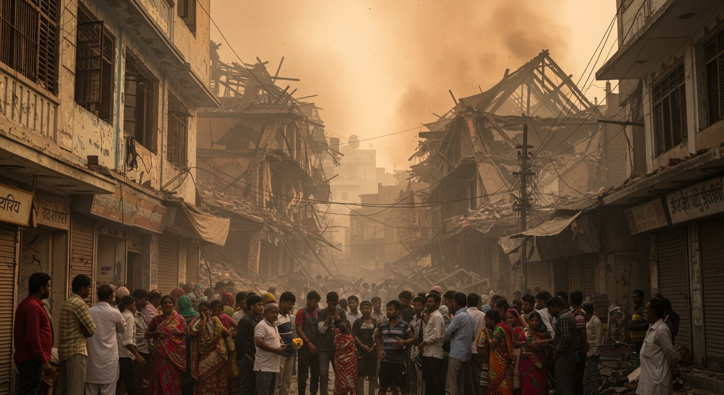 Uttar Pradesh: Massive explosion in firecracker warehouse, two shops flattened, nearby houses shook, people in panic