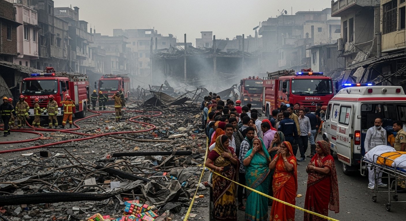 Horrific aftermath of Lucknow firecracker factory blast: Injured son dies after parents; one more critical