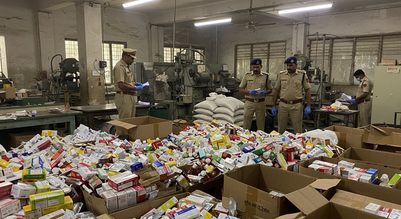 Health Threat: Counterfeit Medicine Factory Busted in Puducherry, ₹1 Crore Worth of Drugs Seized; Agra Connection Also Emerges